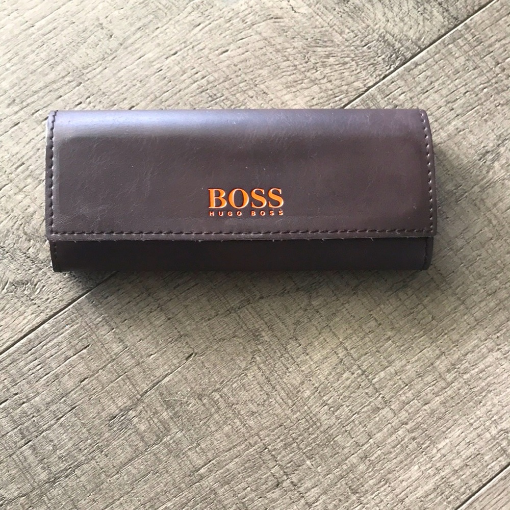 Hugo Boss Leather Glasses Case